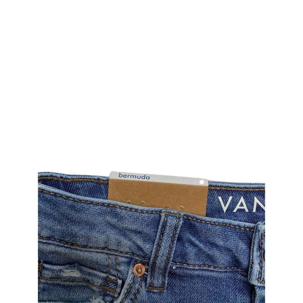 Vanilla Star Bermuda Jean Shorts 3 Juniors' Ripped Frayed‎ Distressed Stretch - Picture 6 of 7